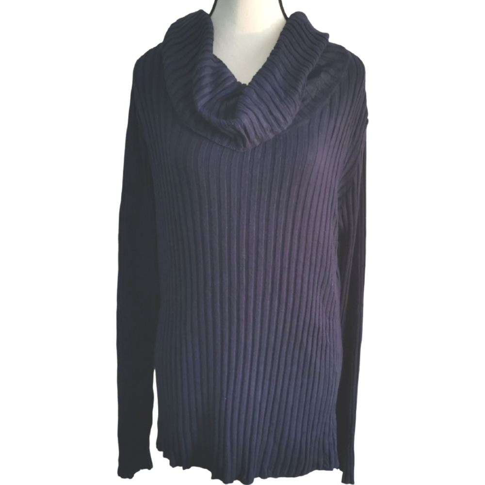 3/$20 Apt 9 Long Sleeve Cowl Neck Tunic Sweater in Navy - Sz XL Open To Offers